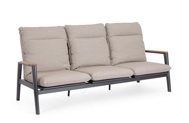 Bizzotto Gartensofa Gartensofa Miguel aus Aluminium, Anthrazit, frei verste günstig online kaufen