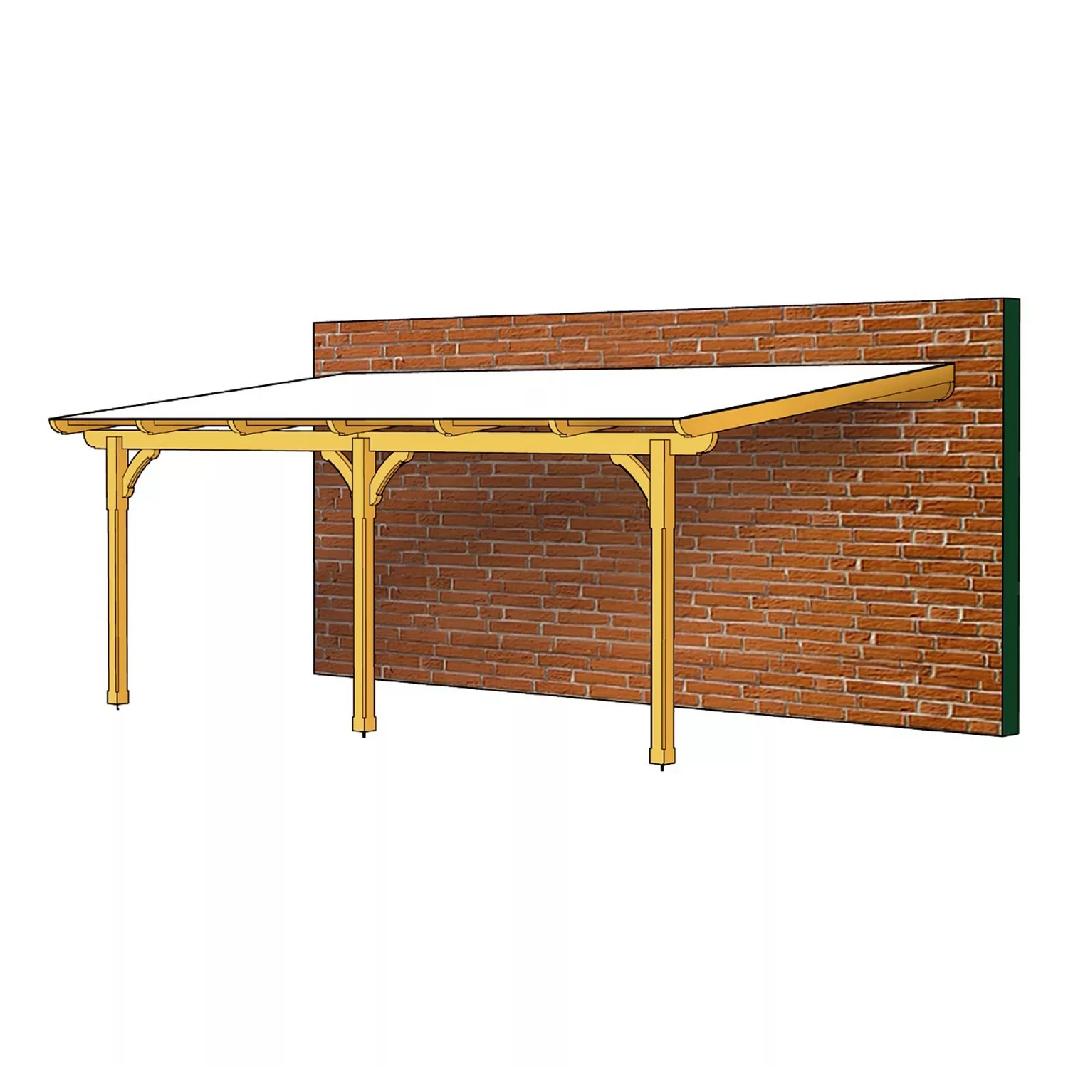 Skan Holz Terrassenüberdachung Rimini 648 cm x 300 cm günstig online kaufen