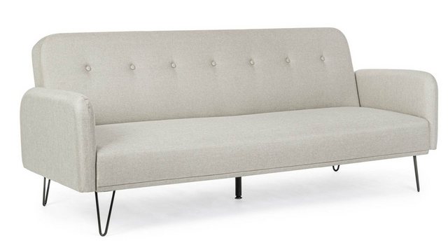 Natur24 Schlafsofa Sofa Bridjet 200x82x81cm mit Schlaffunktion Metallbeine günstig online kaufen