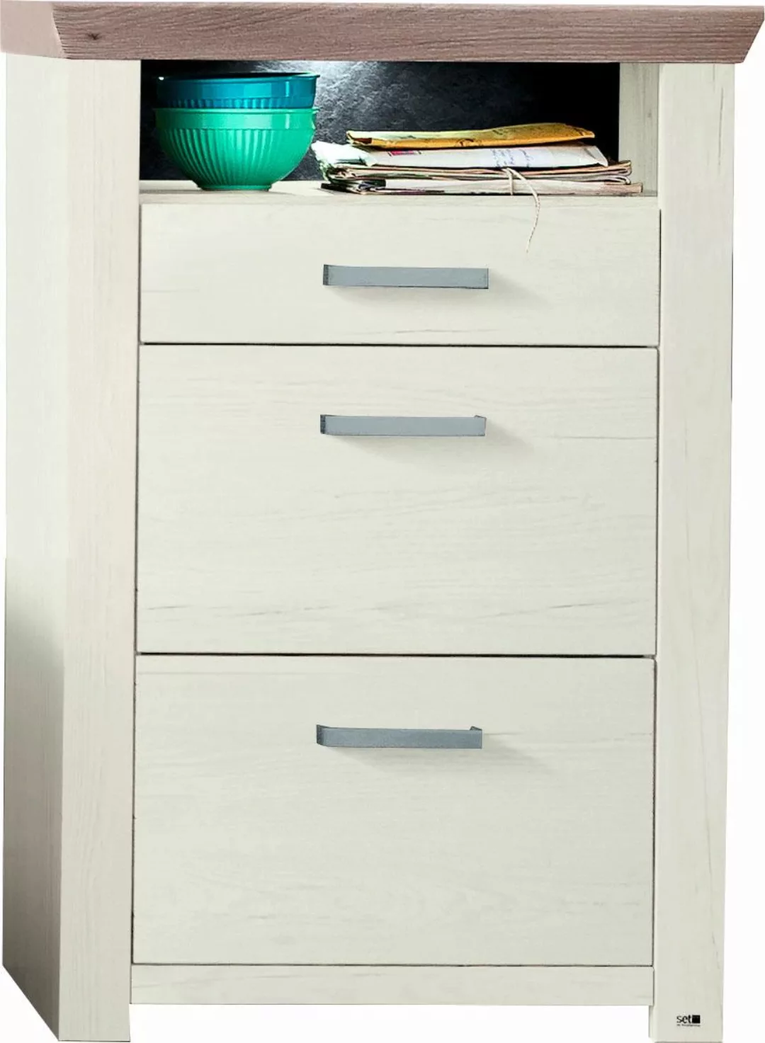 set one by Musterring Highboard "york", Typ 06, im Landhaus Stil günstig online kaufen