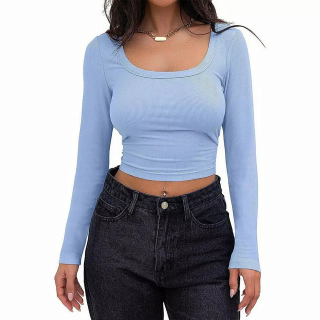 AUKUU Langarmshirt Langarmshirts für Damen – die perfekte Kombination aus K günstig online kaufen