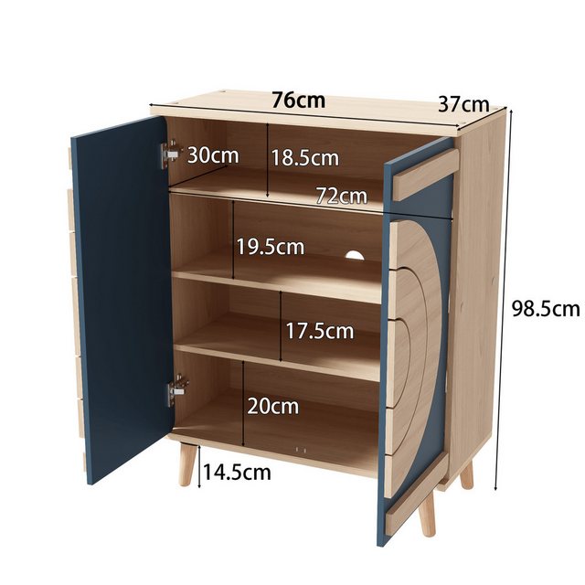 Furnishings Home Beistellschrank Retro Schließfach (Set, 1er Set) günstig online kaufen