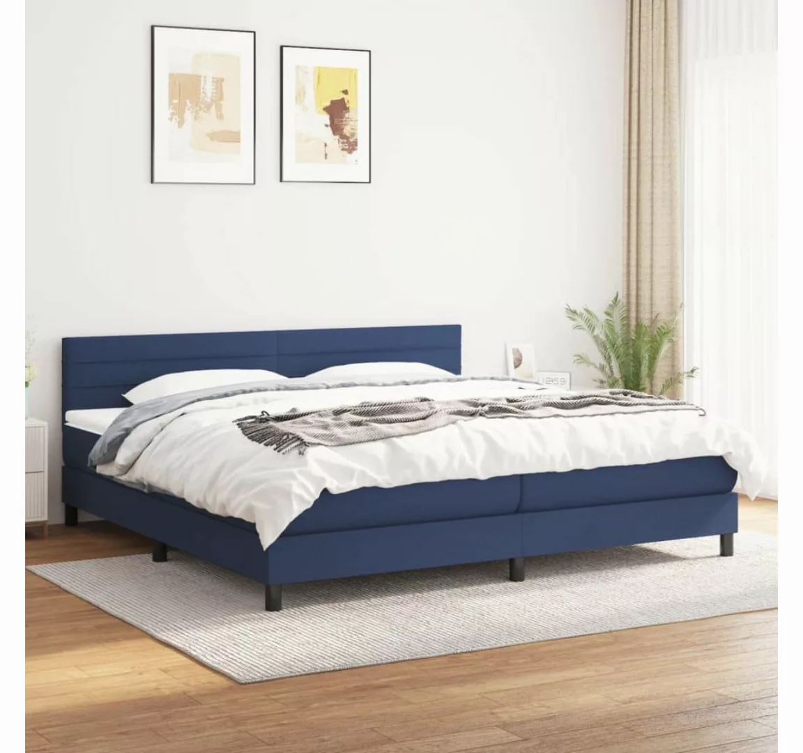 vidaXL Boxspringbett Bett Boxspringbett mit Matratze und LED Stoff (200 x 2 günstig online kaufen