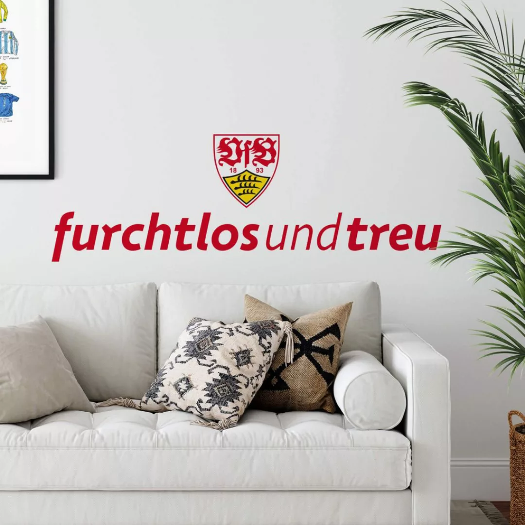 Wall-Art Wandtattoo "Fußball VfB Stuttgart Logo", selbstklebend, entfernbar günstig online kaufen