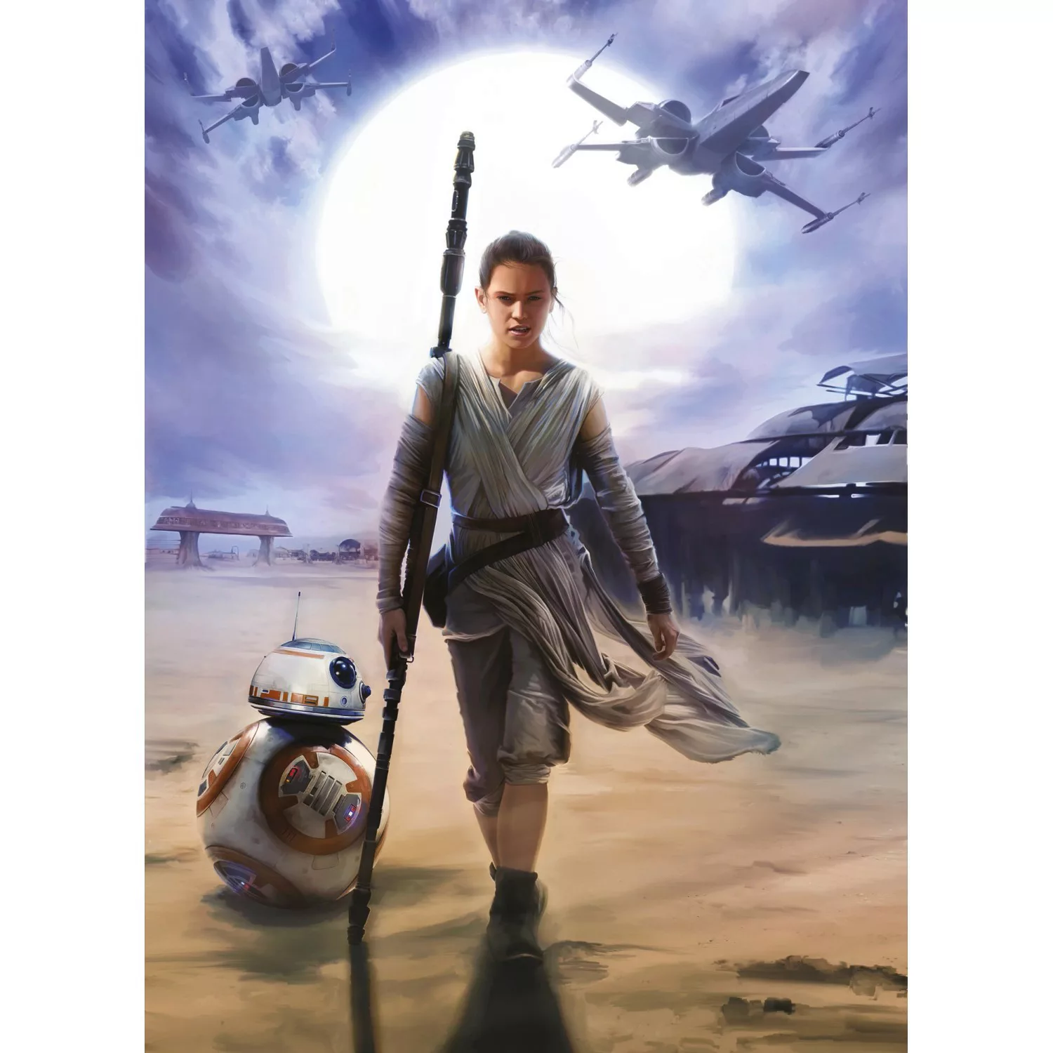 Komar Fototapete STAR WARS Rey 184 cm x 254 cm FSC® günstig online kaufen