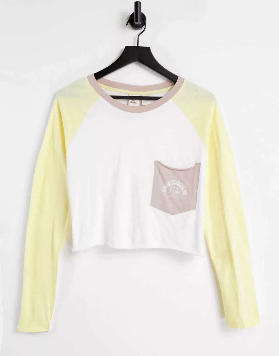 Quiksilver – Iconic Horizon – T-Shirt in Gelb günstig online kaufen