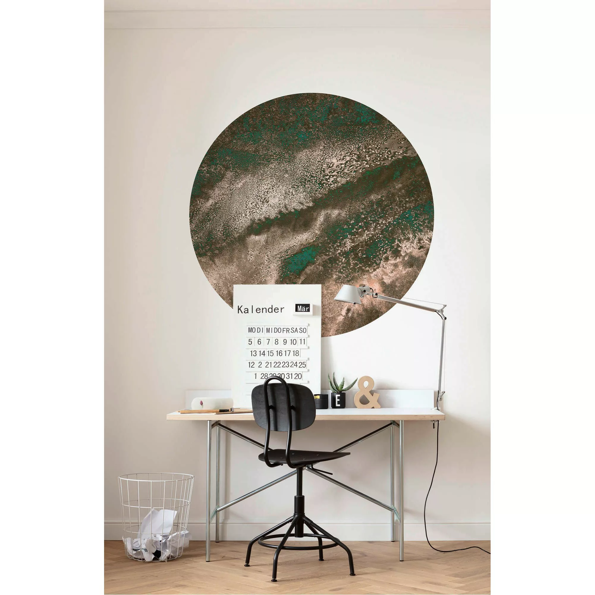 KOMAR Selbstklebende Vlies Fototapete/Wandtattoo - Cuivre - Größe 125 x 125 günstig online kaufen