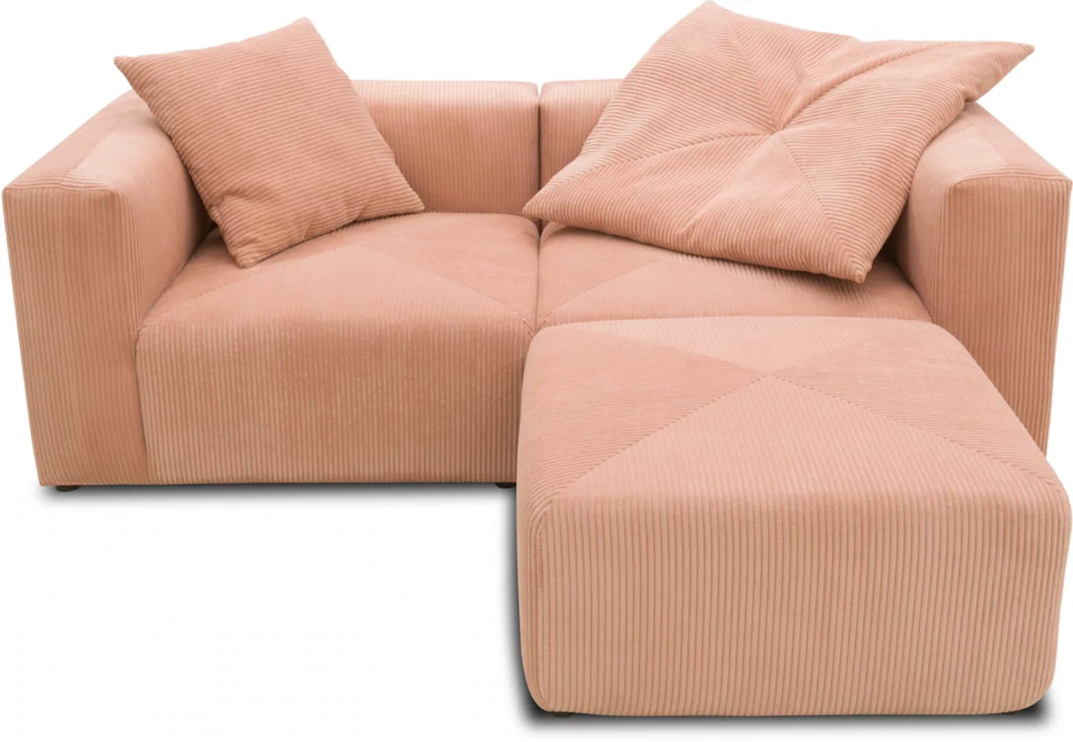 RAUM.ID Ecksofa "Gerrid L-Form", Cord, Modulsofa, bestehend aus 2 Eckelemen günstig online kaufen