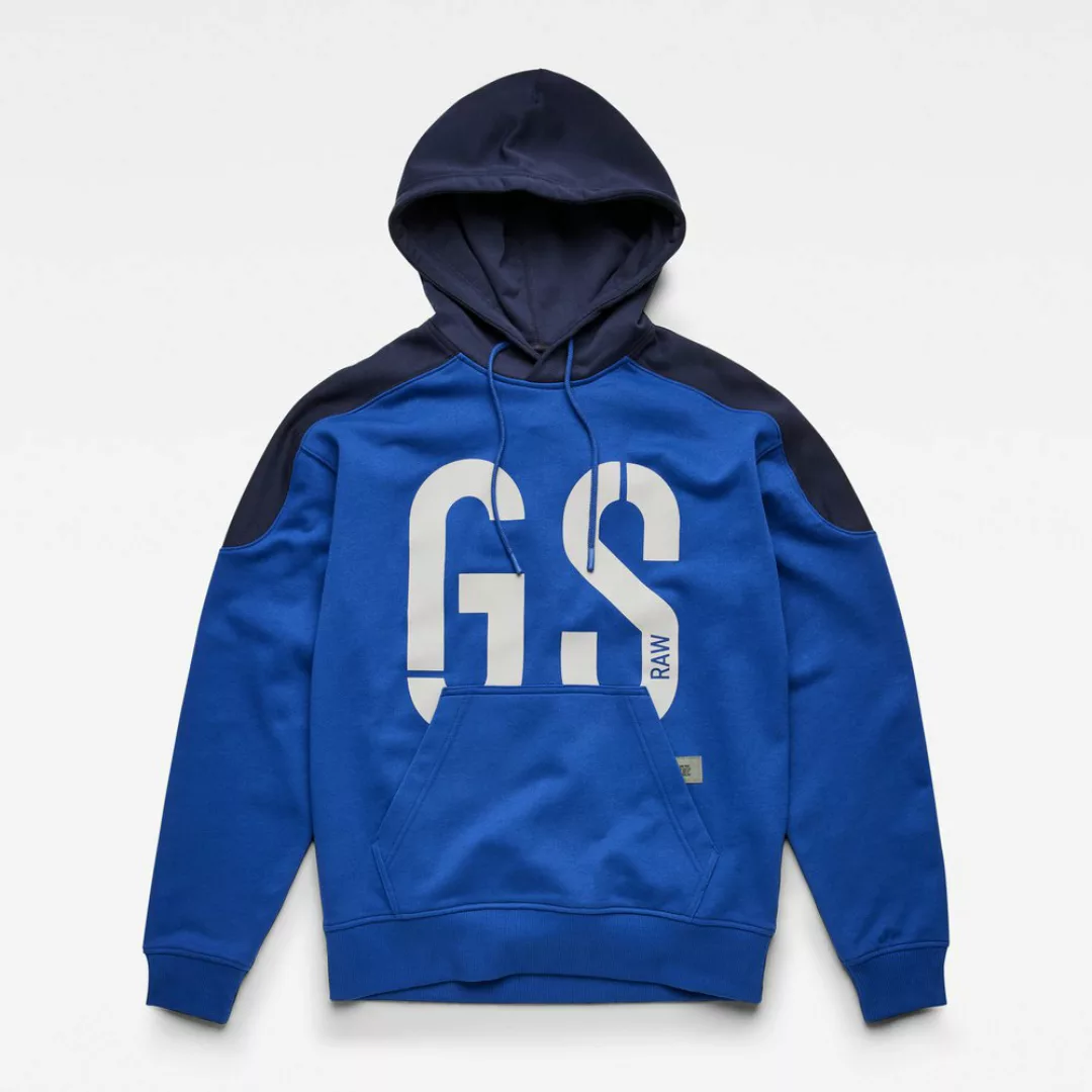 G-star 89 Logo Block Kapuzenpullover M Lighting Blue günstig online kaufen