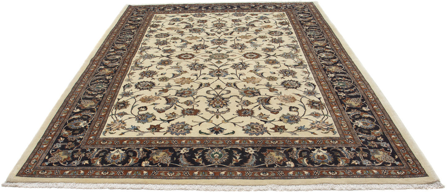 morgenland Wollteppich »Maschad Durchgemustert Beige 290 x 203 cm«, rechtec günstig online kaufen