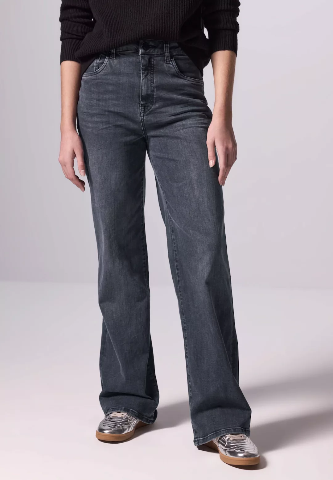 STREET ONE STUDIO Weite Jeans, 5-Pocket-Style günstig online kaufen