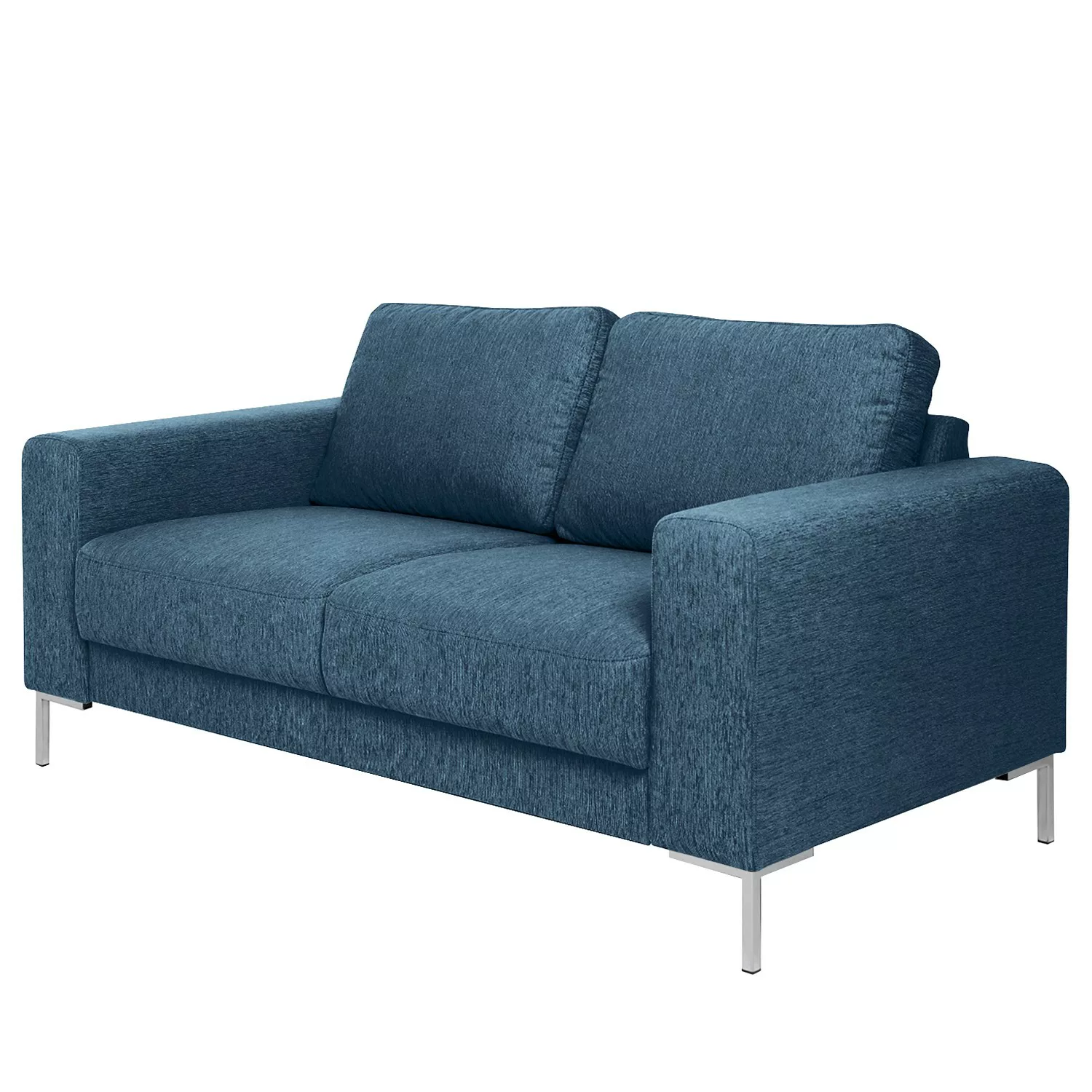 home24 Fredriks Sofa Summer I 2-Sitzer Jeansblau Strukturstoff 170x90x90 cm günstig online kaufen