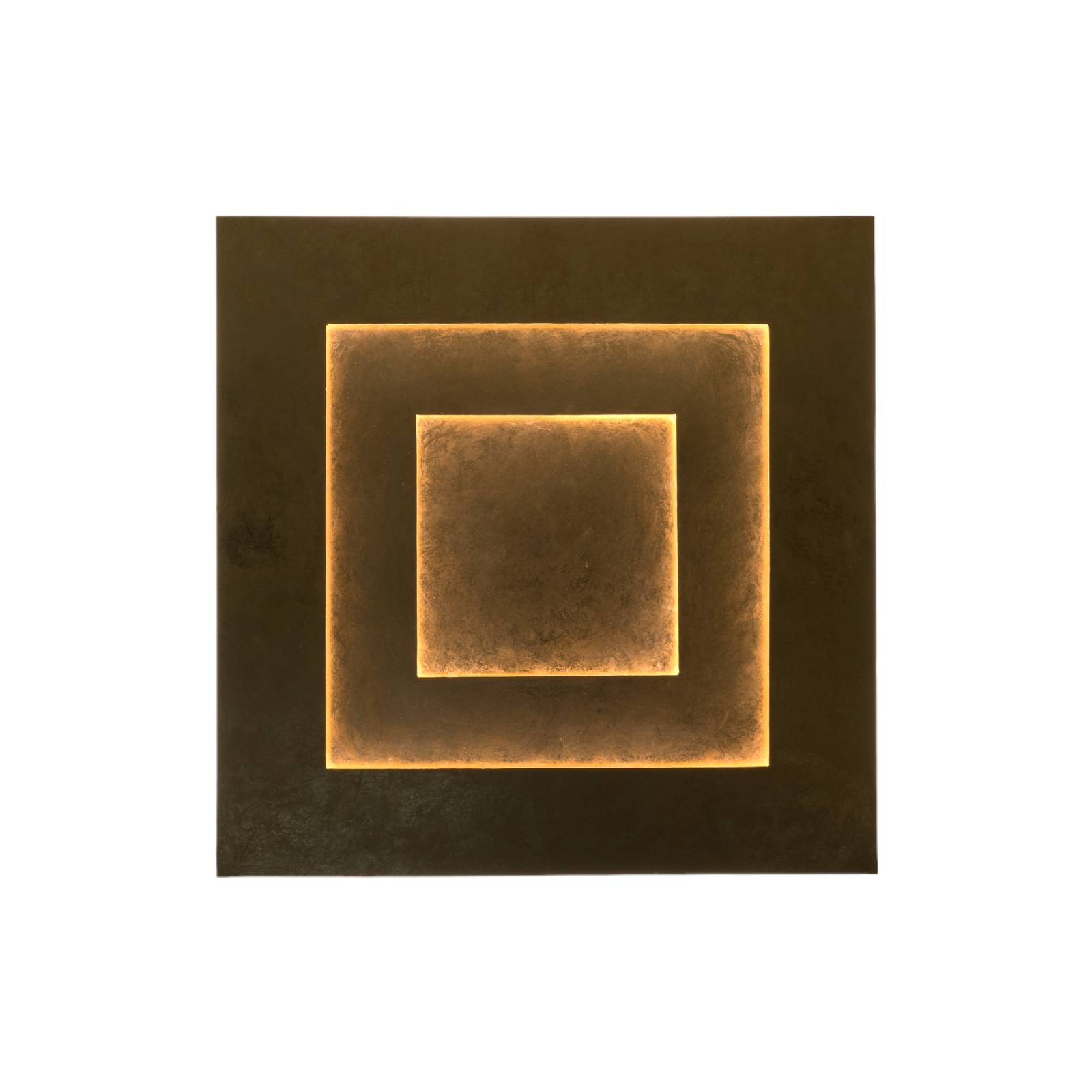LED-Wandleuchte Masaccio Quadrato, gold günstig online kaufen