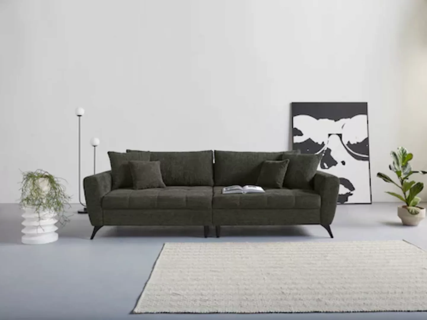 INOSIGN Big-Sofa "Lörby", auch mit Aqua clean-Bezug, feine Steppung im Sitz günstig online kaufen