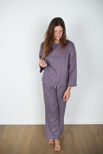 Pyjamahosen Camille Aus Leinen günstig online kaufen
