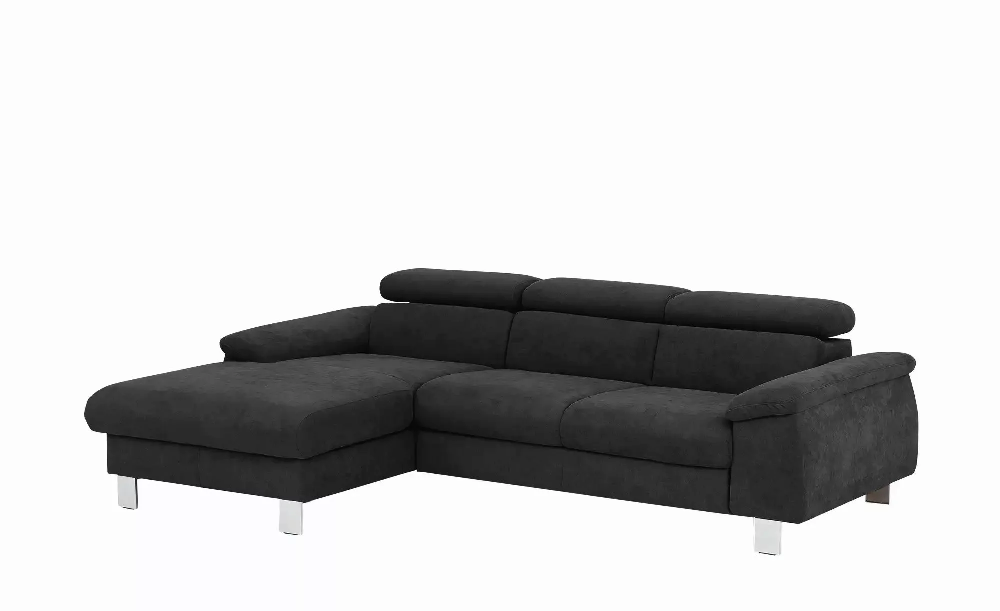 uno Ecksofa aus Velours Micky ¦ schwarz ¦ Maße (cm): B: 166 H: 72 T: 244.0 günstig online kaufen