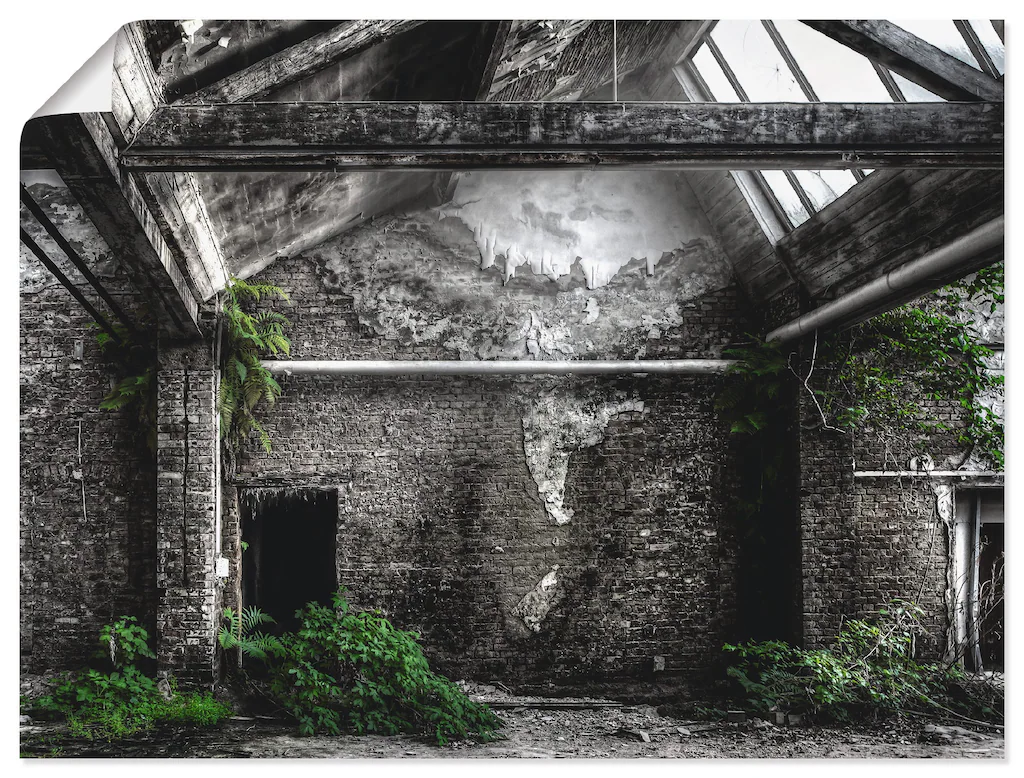 Artland Wandbild "Lost Place - alte Fabrik", Architektonische Elemente, (1 günstig online kaufen
