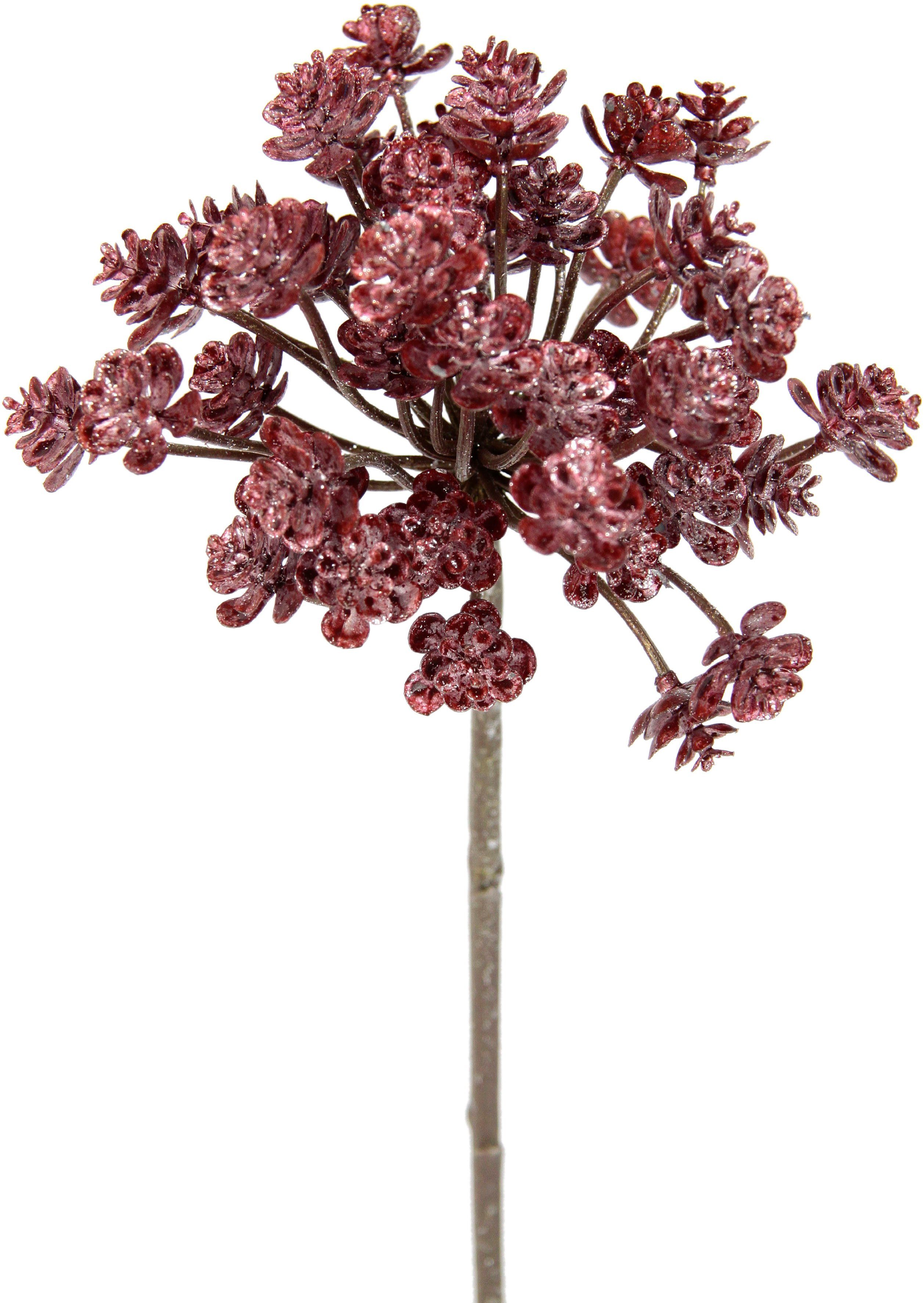 I.GE.A. Kunstblume "Dill", Metallic-Distelzweig, Kunstzweige, 3er Set günstig online kaufen