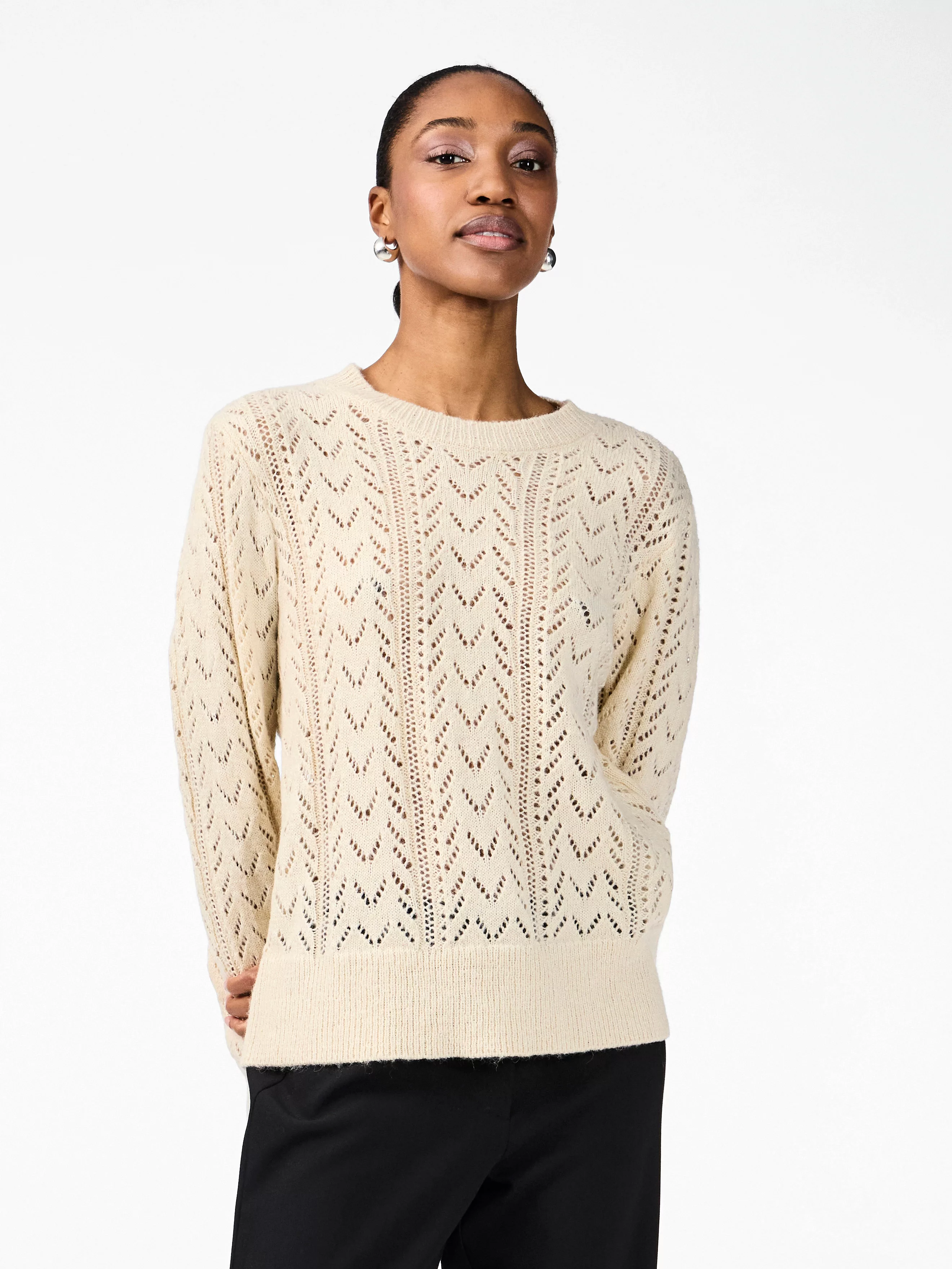 Y.A.S Rundhalspullover "YASTELLA LS KNIT PULLOVER S. NOOS" günstig online kaufen