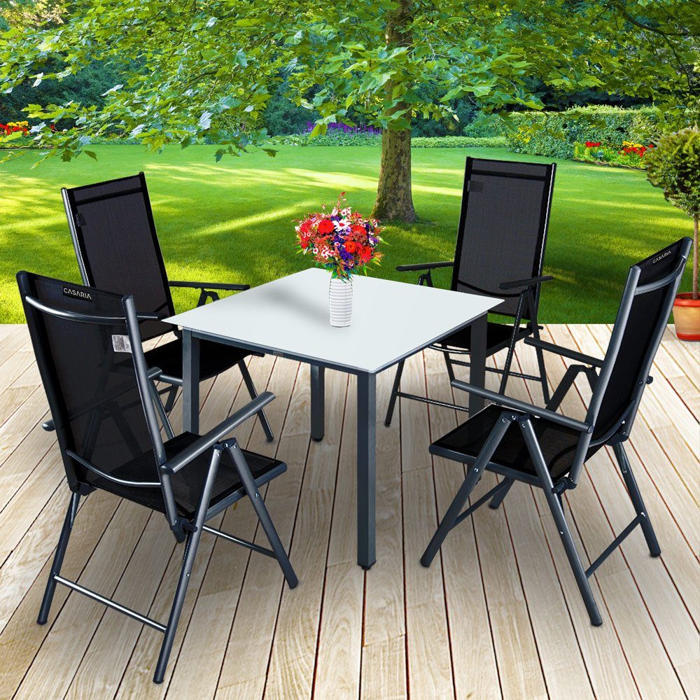 Casaria Garten-Essgruppe Bern, (5-tlg), Aluminium 5mm günstig online kaufen