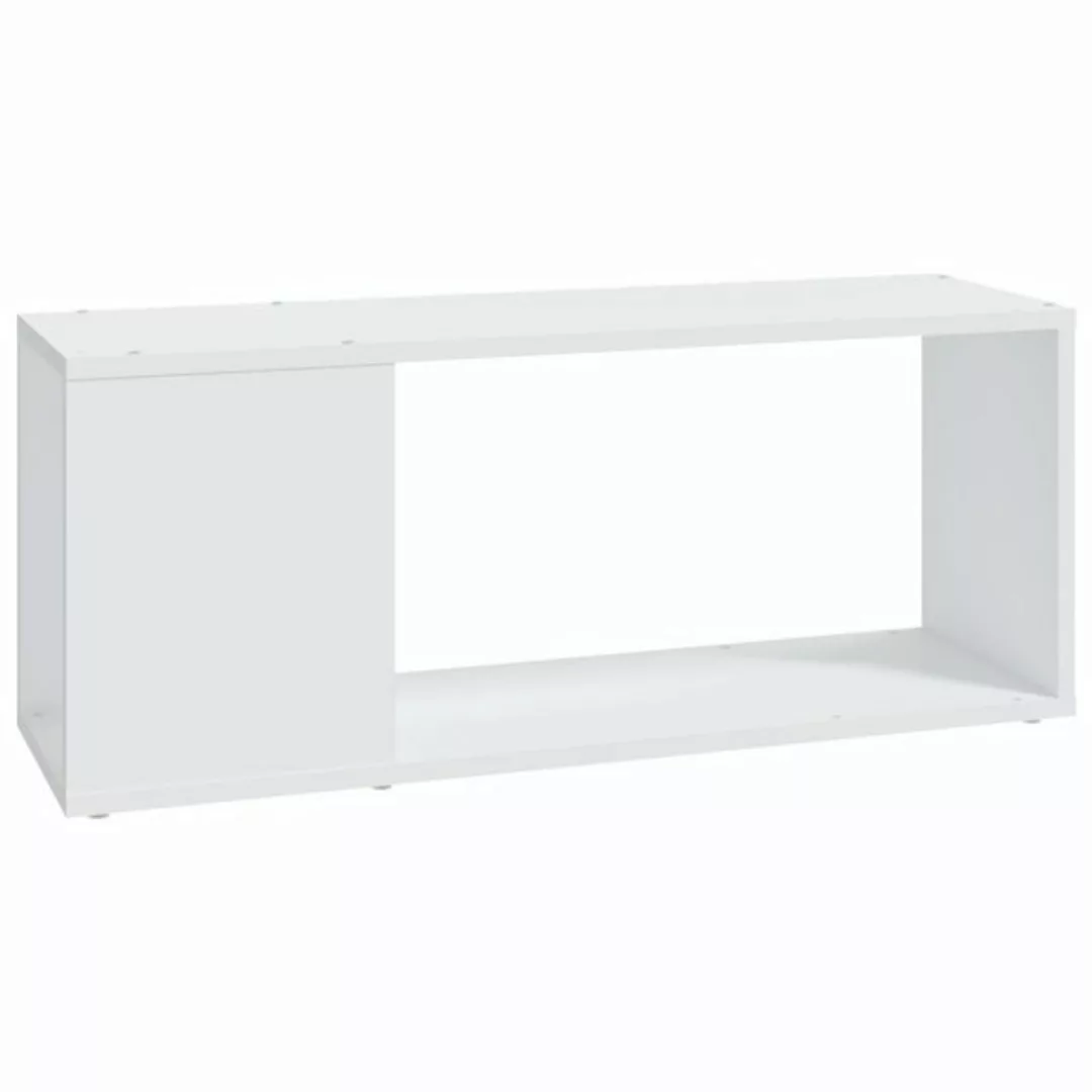 vidaXL TV-Schrank TV-Schrank Weiß 80x24x32 cm Spanplatte Lowboard günstig online kaufen