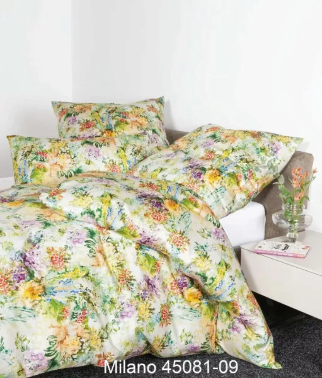 Janine Janine Mako-Satin Bettwäsche MILANO 45081 multicolor Größe:  80x80 c günstig online kaufen