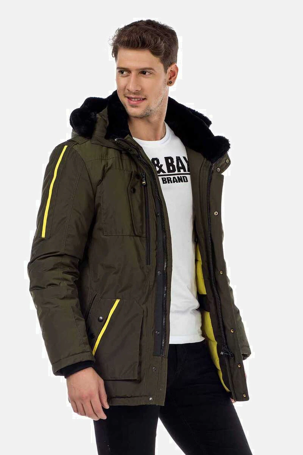 Cipo & Baxx Parka "Jacke", mit Kapuze, in Regular-Fit, CM-130 günstig online kaufen