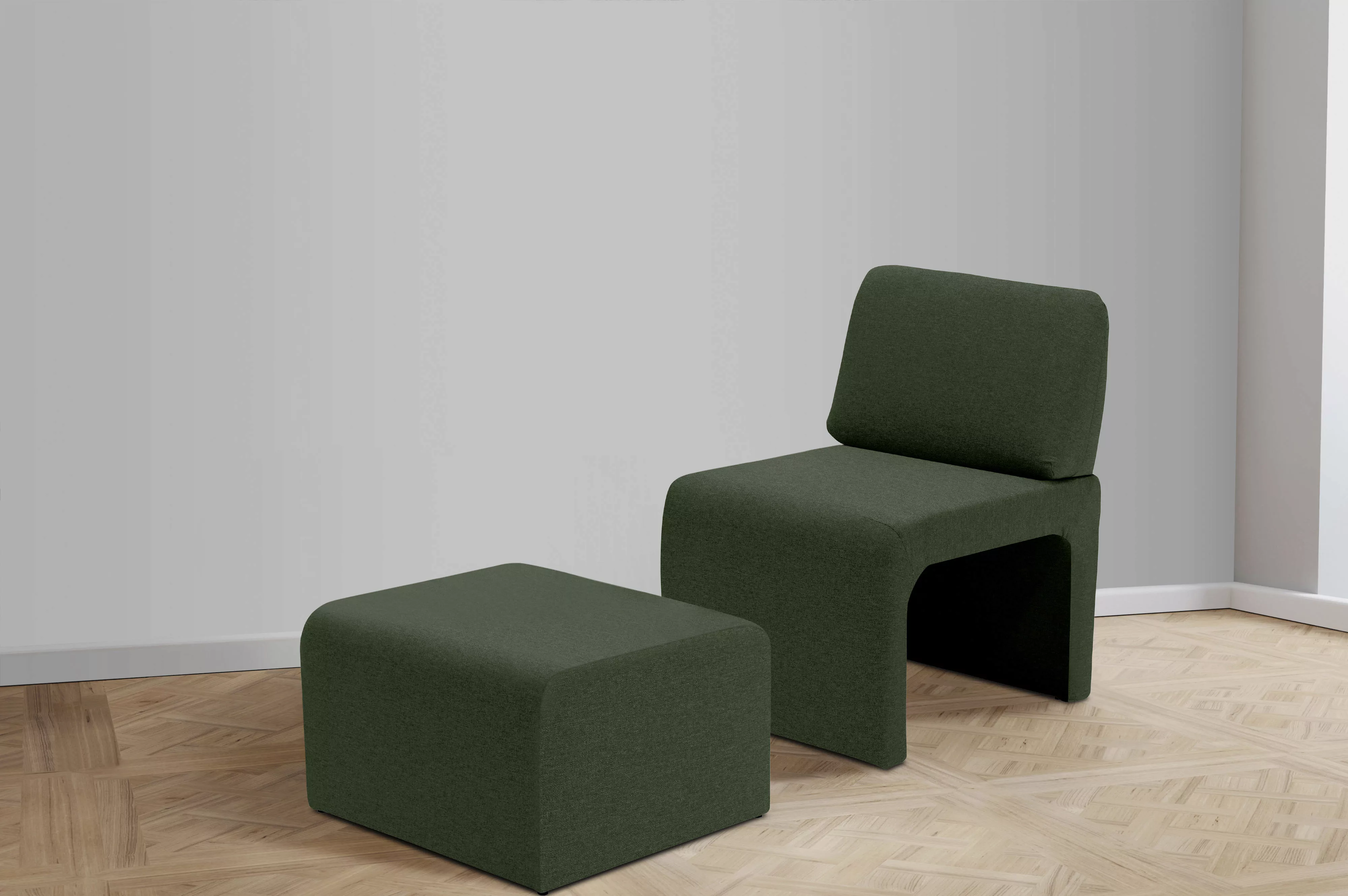 DOMO collection Sessel »mit Hocker 700017 ideal für kleine Räume, platzspar günstig online kaufen