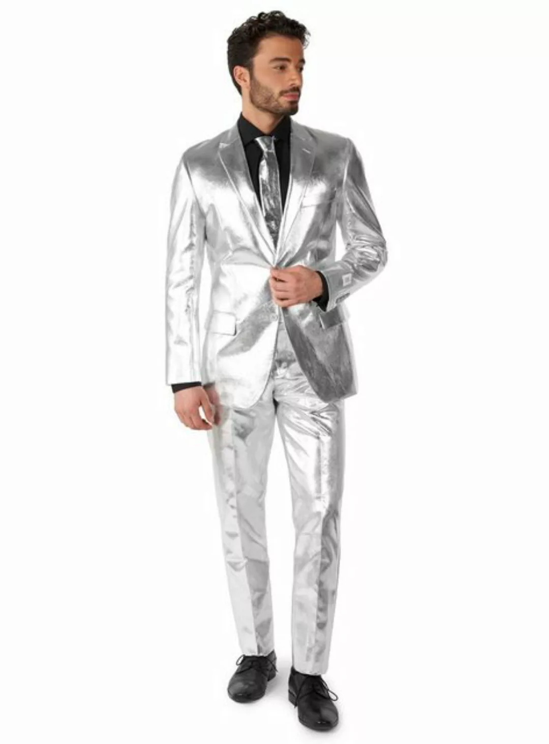 Opposuits Anzug Shiny Silver Anzug Makes you shine: (Raum)Anzug in metallis günstig online kaufen