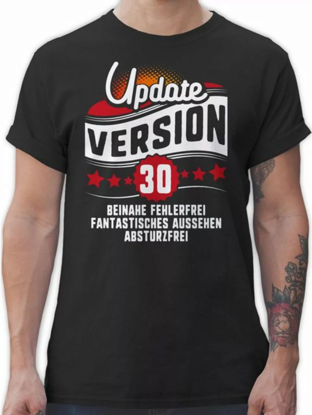 Shirtracer T-Shirt Update Version Dreißigster 30. Geburtstag günstig online kaufen
