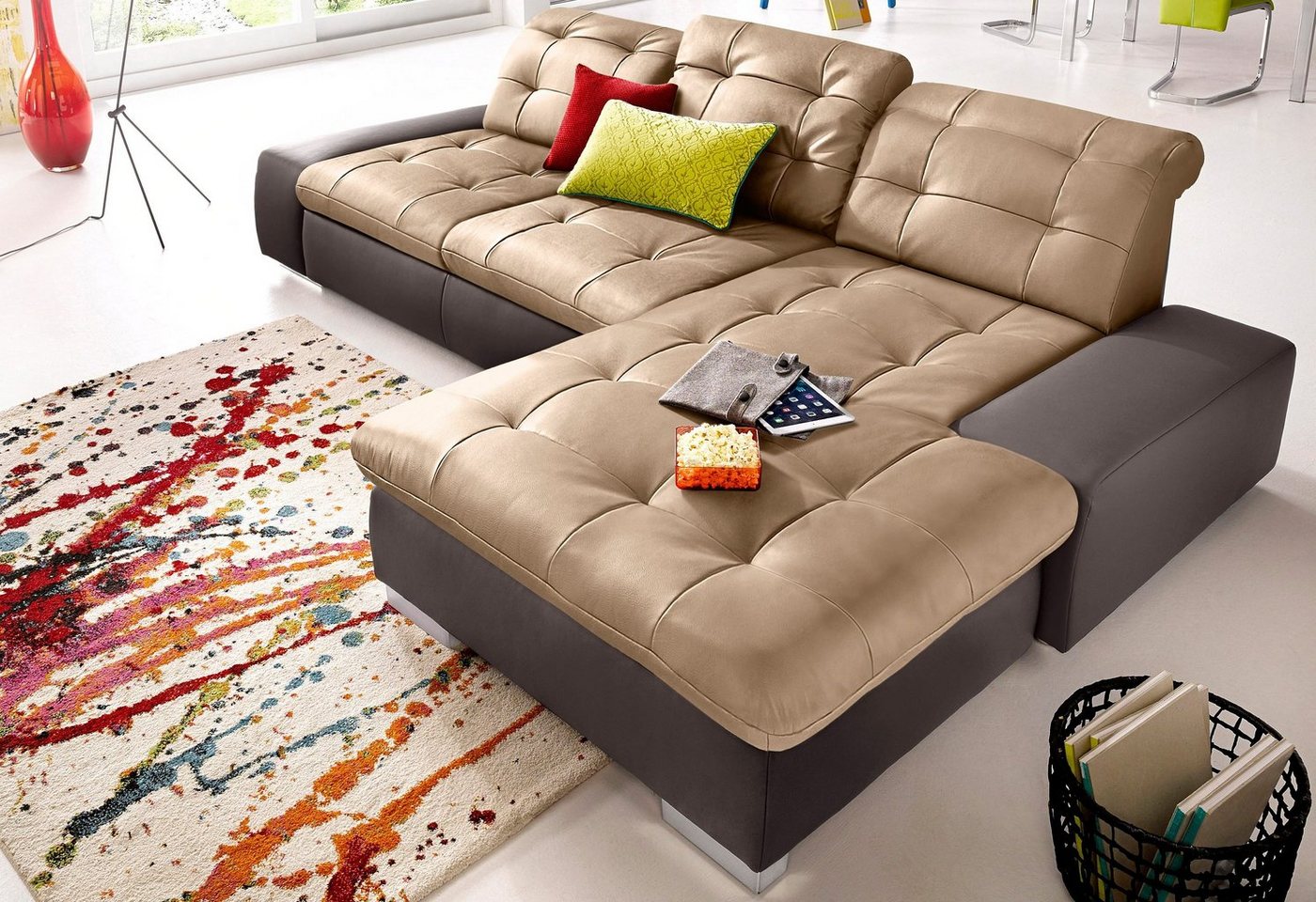 DOMO collection Ecksofa "Star L-Form", wahlweise mit Bettfunktion günstig online kaufen