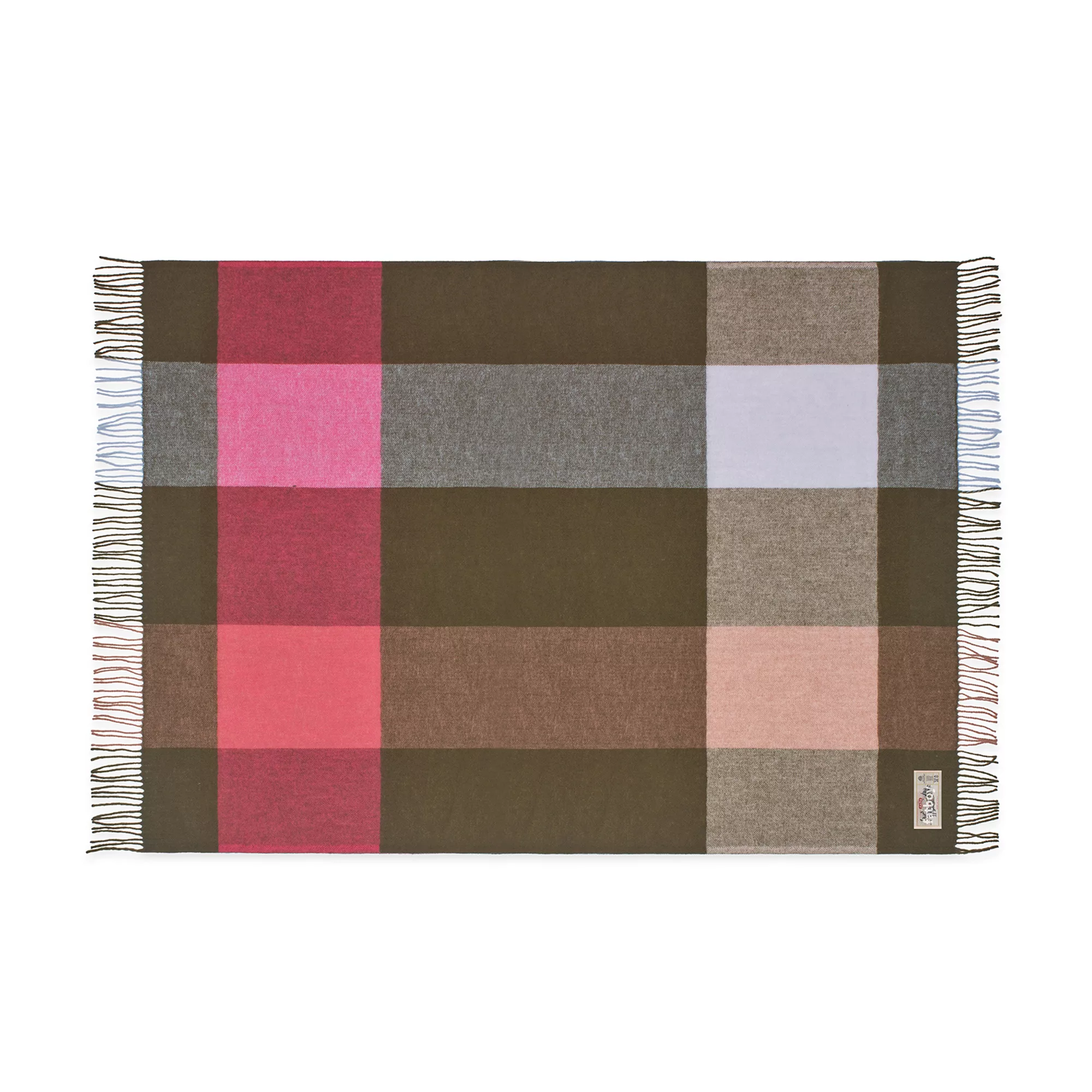 Plaid Colour Blend textil braun / 100% reine Schurwolle 185 x 130 cm - Fatb günstig online kaufen