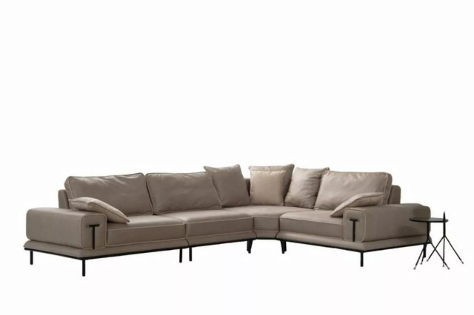 JVmoebel Ecksofa Stilvolles Ecksofa Beige Wohnzimmer Wohnlandschaft Designe günstig online kaufen