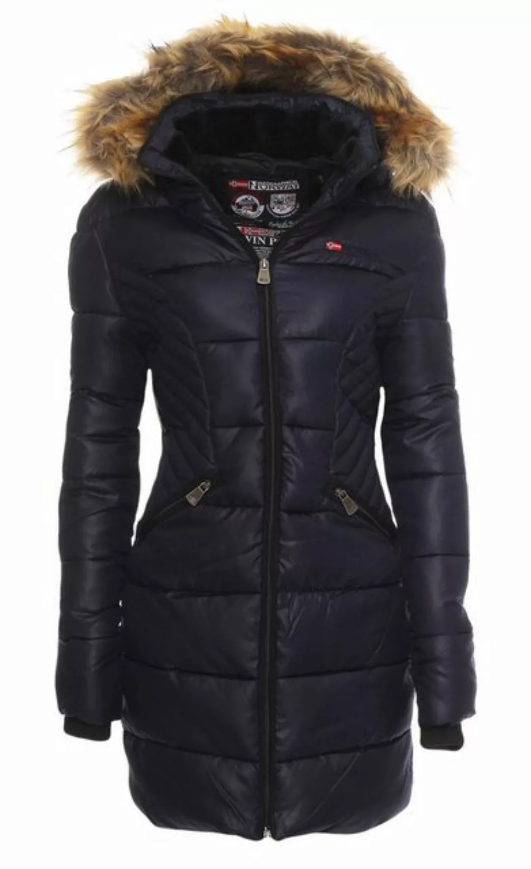 Geographical Norway Winterjacke Damen Outdoor Jacke Steppjacke in Unifarbe, günstig online kaufen