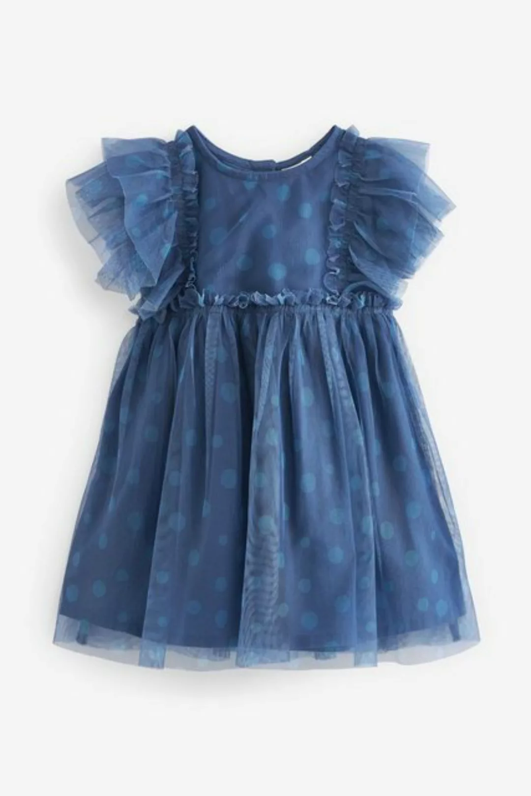 Next Partykleid Party-Kleid aus Mesh mit Rüschenärmeln (1-tlg) günstig online kaufen