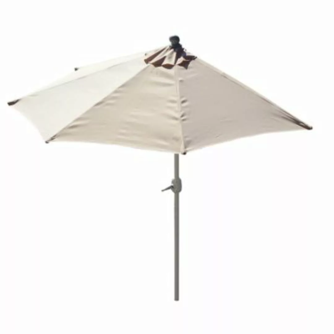 HWC Mendler Sonnenschirm halbrund, UV 50+, 300cm ohne Ständer creme günstig online kaufen