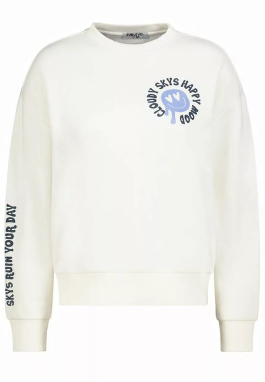 SUBLEVEL Sweatshirt Cropped Cartoon Sweater günstig online kaufen