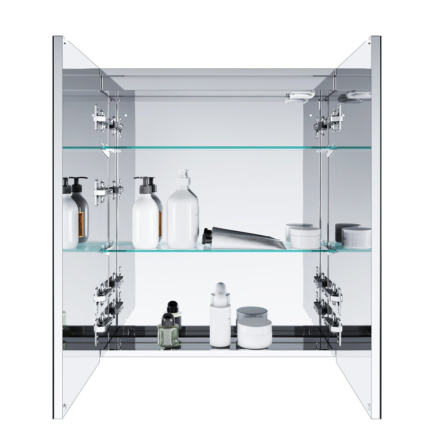 SONNI Badezimmerspiegelschrank Spiegelschrank 60x70x13cm Edelstahl mit günstig online kaufen