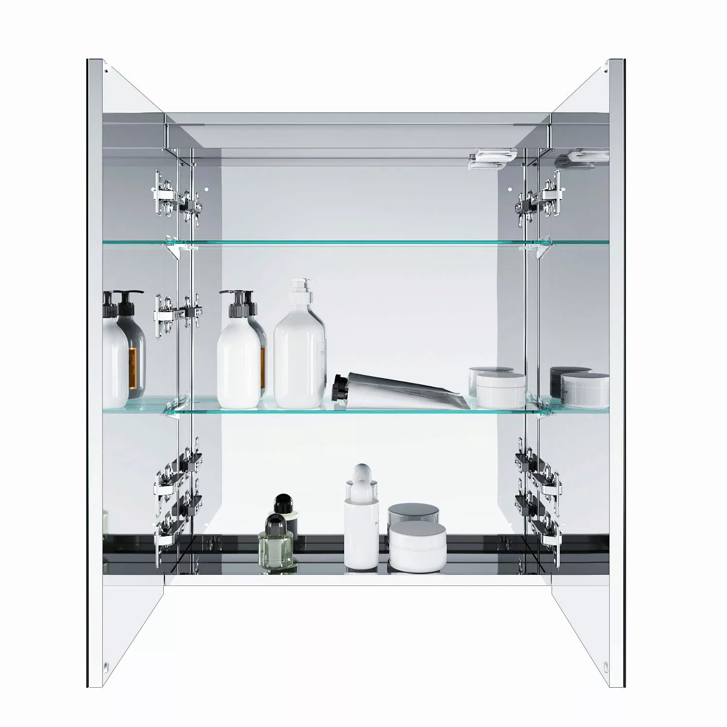 SONNI Badezimmerspiegelschrank Spiegelschrank 60x70x13cm Edelstahl mit günstig online kaufen
