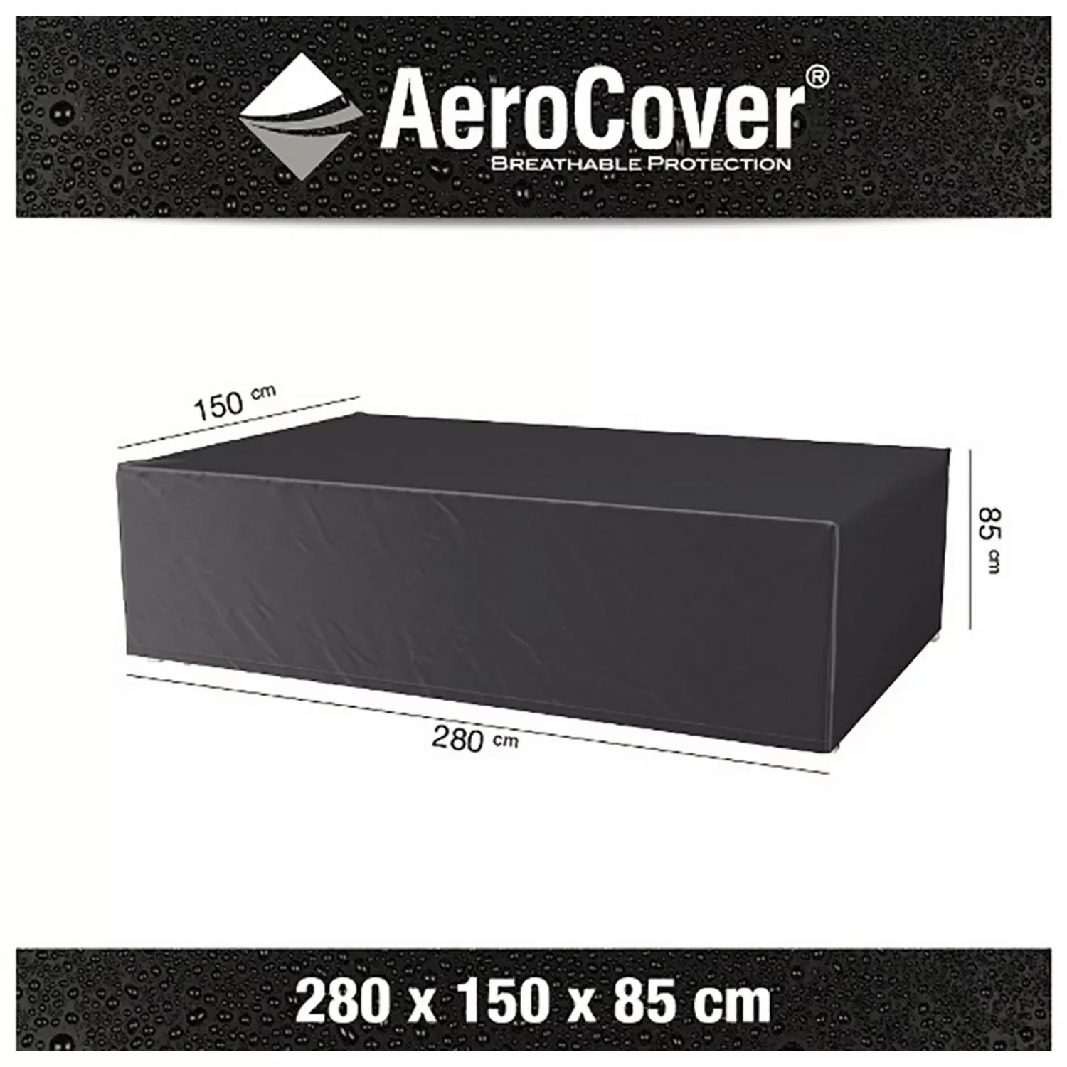 Aerocover Atmungsaktive Schutzhülle für Sitzgruppen 280x150x85 cm günstig online kaufen