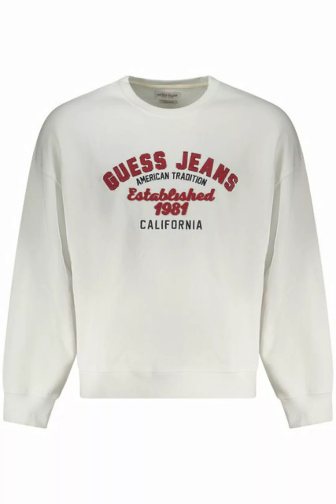 GUESS JEANS Sweatshirt Trendiges weißes Herren-Sweatshirt - Oversize günstig online kaufen