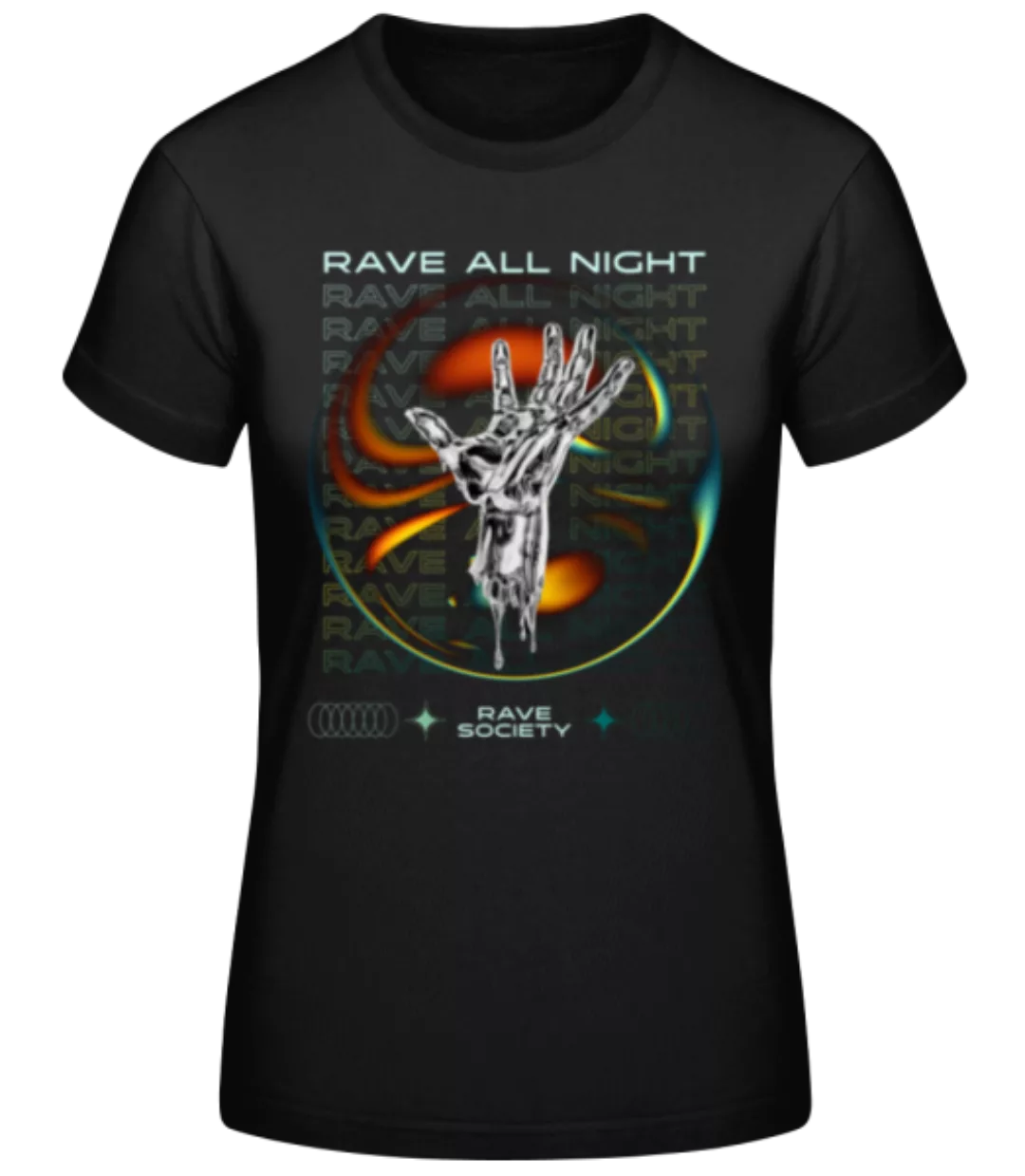 Rave All Night · Frauen Basic T-Shirt günstig online kaufen