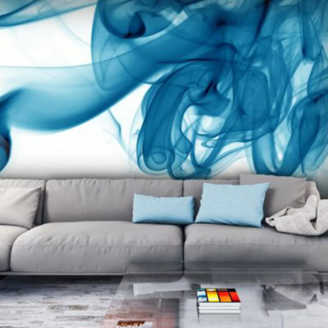 artgeist Fototapete Blauer Rauch blau/weiß Gr. 250 x 193 günstig online kaufen