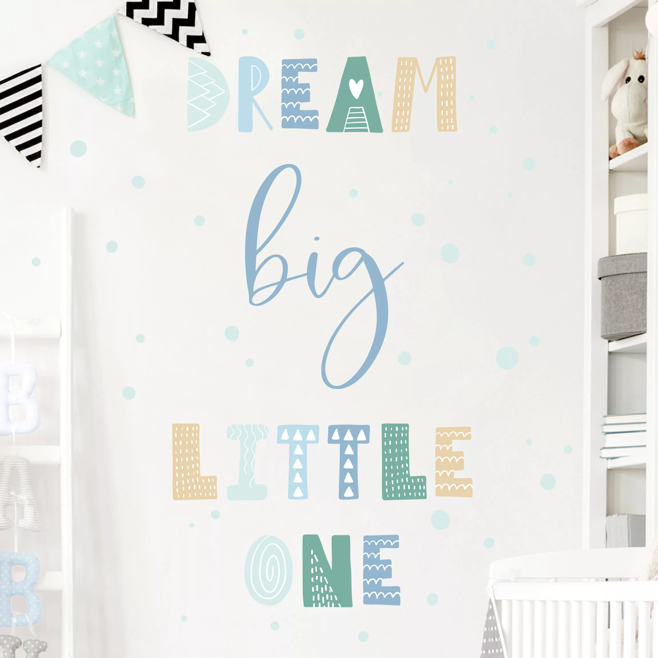 Wandtattoo Dream big little one Blau günstig online kaufen