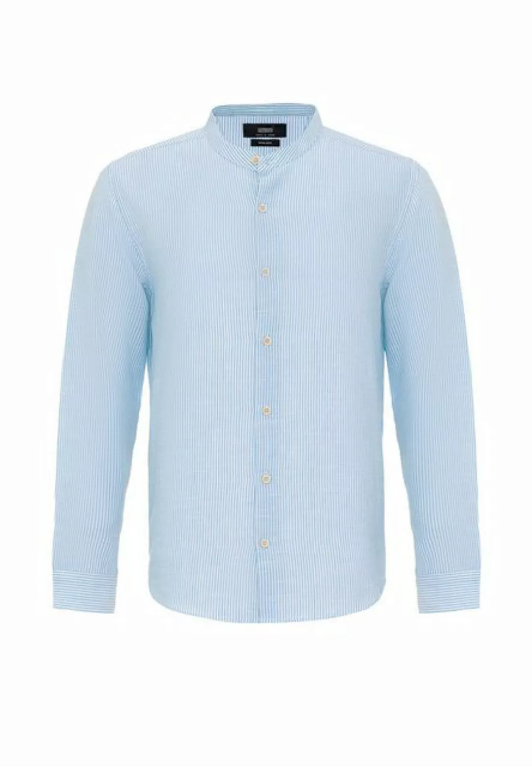 Antioch Blusenshirt Mandarin Collar Long Sleeve Shirt günstig online kaufen