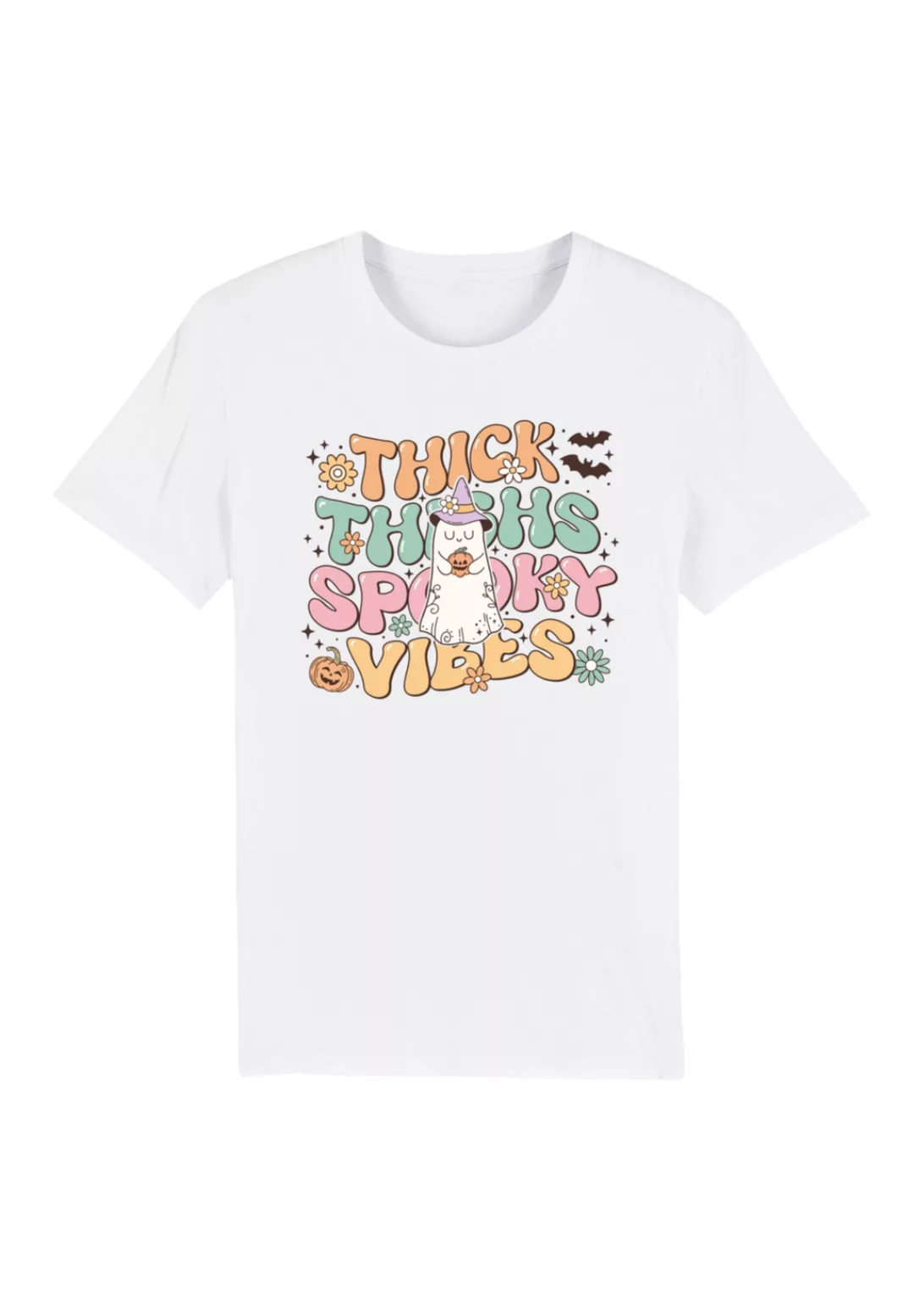 F4NT4STIC T-Shirt "Retro Halloween Thick Thighs Spooky Vibes", Premium Qual günstig online kaufen