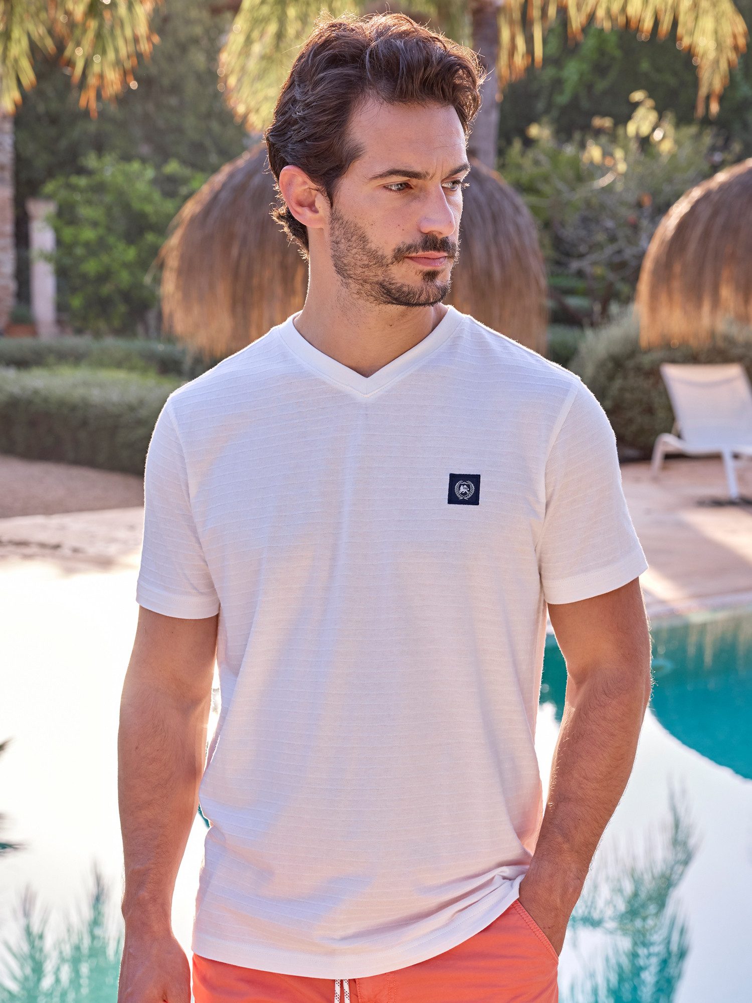 LERROS T-Shirt "LERROS Herren T-Shirt mit V-Ausschnitt" günstig online kaufen
