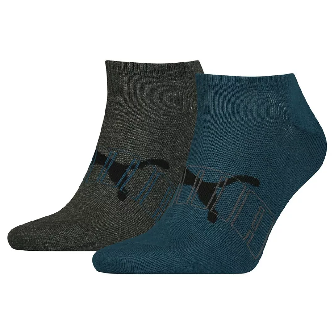 Puma Outline Logo Sneaker Socken 2 Paare EU 39-42 Intense Blue / Grey Mélan günstig online kaufen