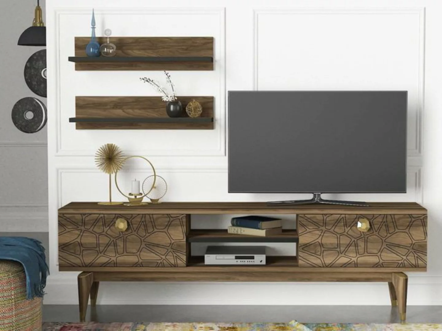 Skye Decor TV-Schrank Schränke, 45,5x150x29,5 cm, 100% Melaminbeschichtete günstig online kaufen