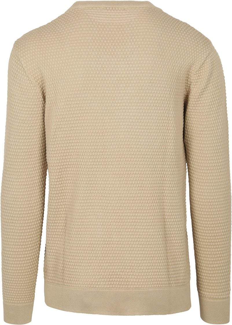 Knowledge Cotton Apparel Pullover Bubble Knit Beige - Größe L günstig online kaufen